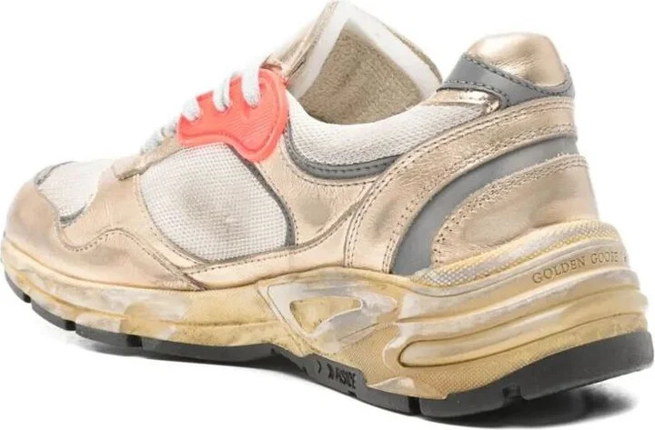 Golden Goose "Running" Dadmesh And Laminated Leather Upper Leather Star Laminated Leather Toe And Tongue Shoes - Image 4