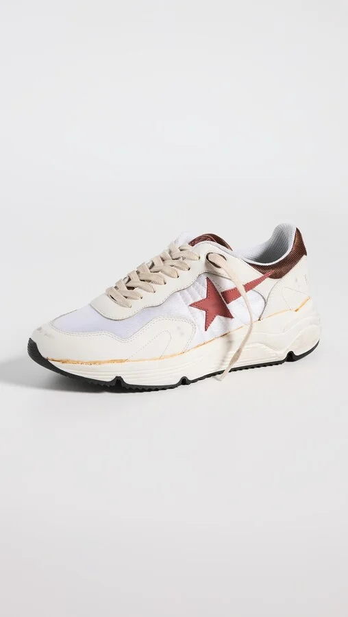 Golden Goose Running Sole Leather Star and Spur Sneakers - Image 2