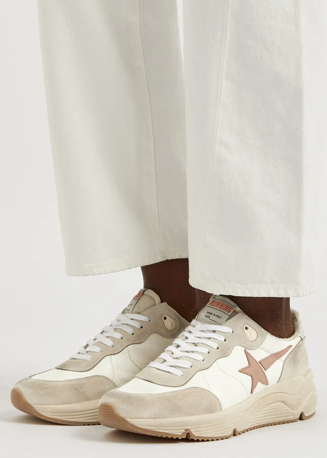 Golden Goose Running Sole Panelled Leather Sneakers - Image 5