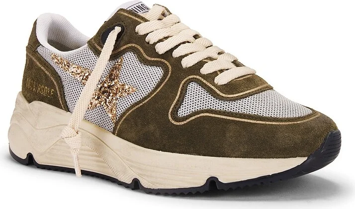 Golden Goose Running Sole Sneaker in Olive - Image 2