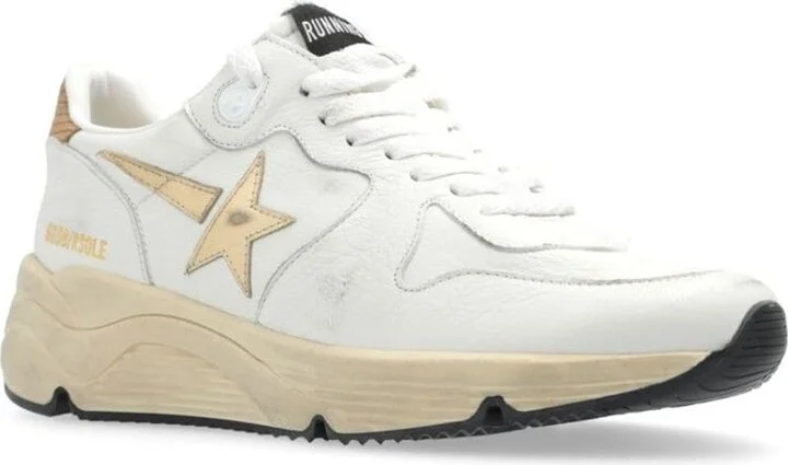 Golden Goose Running Sole Sneakers In Nappa With Laminated Star And Lizard Printed Heel Tab Shoes - Image 2