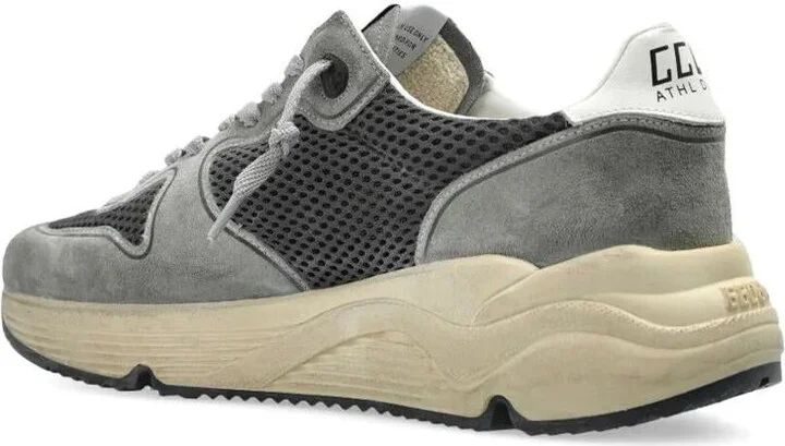 Golden Goose Running Sole Sneakers In Suede And Mesh Shoes - Image 3