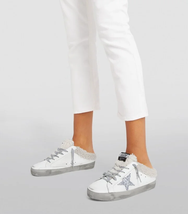 Golden Goose Shearling Superstar Slip-On Sneakers - Image 2
