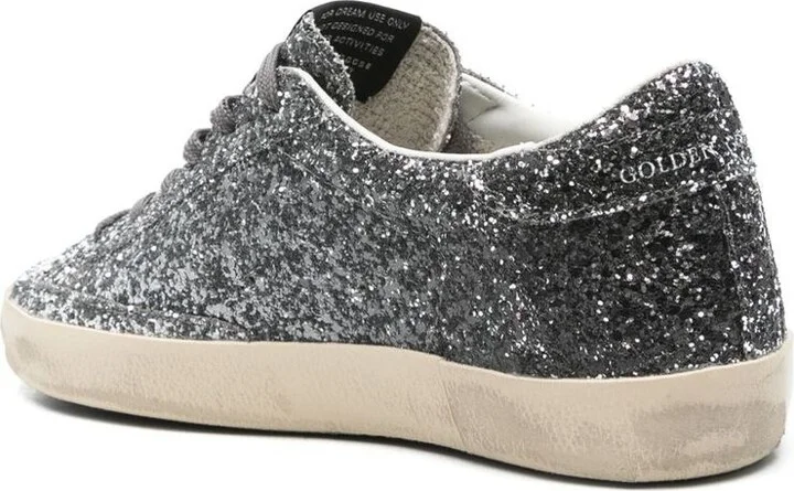 Golden Goose Silver Leather Super Star Sneakers - Image 3