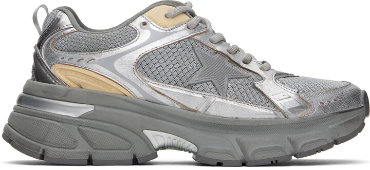 Golden Goose Silver Lightstar Sneakers