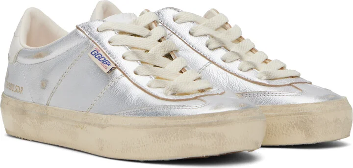 Golden Goose Silver Soul Star Sneakers - Image 4