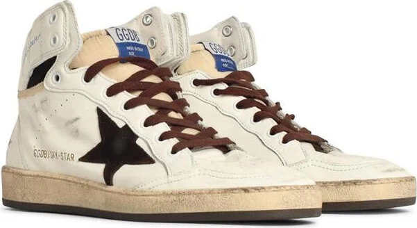 Golden Goose 'Sky Star' White Leather Sneakers - Image 2