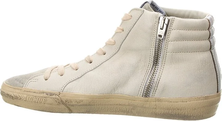 Golden Goose Slide Leather & Suede High-Top Sneaker - Image 2