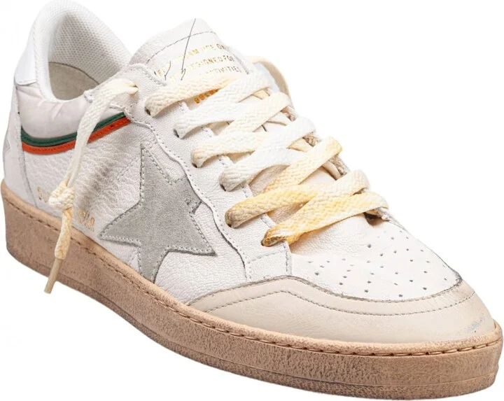 Golden Goose Sneakers Ballstar In Nappa And Nylon Color White/beige - Image 2