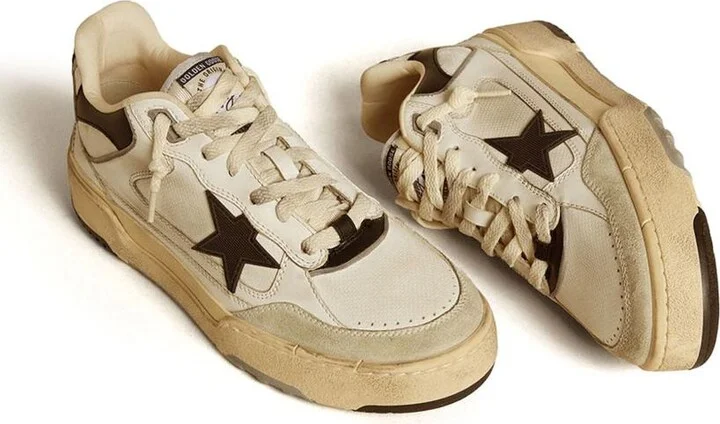 Golden Goose Sneakers 'Forty2' In White And Brown - Image 3