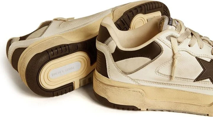 Golden Goose Sneakers 'Forty2' In White And Brown - Image 4