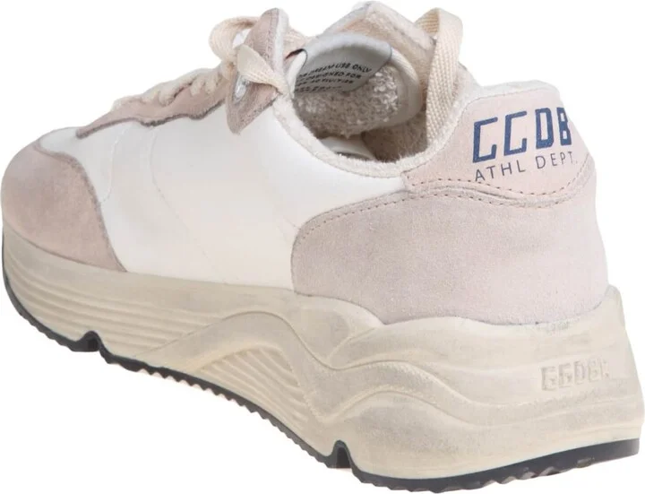 Golden Goose Sneakers Running Sole In White And Nude Leather - Image 3
