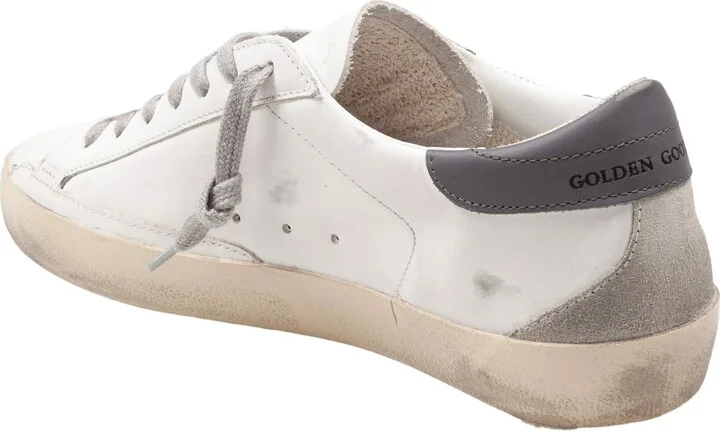 Golden Goose Sneakers Super Star In Pelle Colore Bianco/gray - Image 4