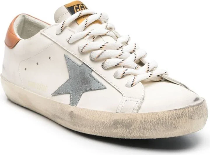 Golden Goose Sneakers 'Super-Star' In White And Orange - Image 4
