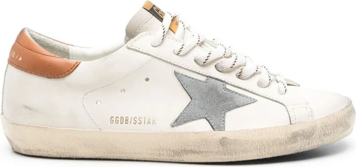 Golden Goose Sneakers 'Super-Star' In White And Orange