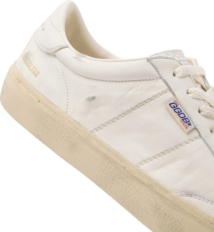 Golden Goose Soul Star Distressed Leather Sneakers - Image 4
