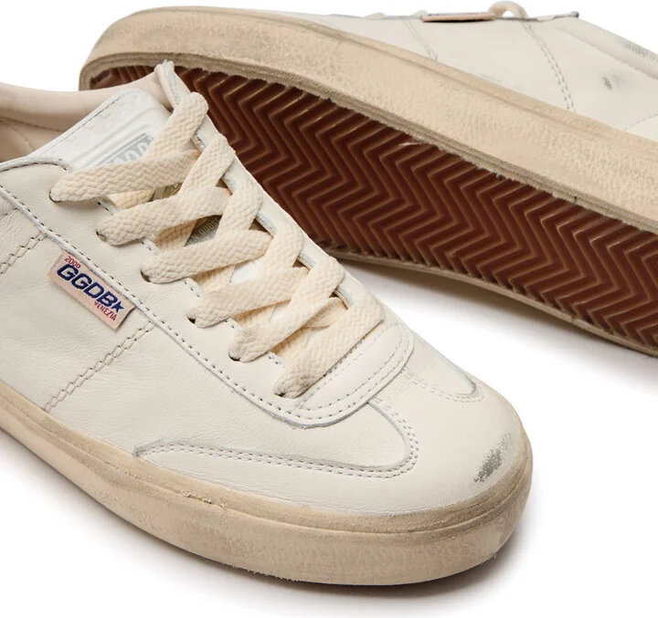 Golden Goose Soul Star Distressed Leather Sneakers - Image 4