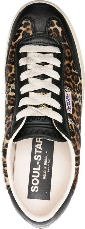 Golden Goose Soul-Star Leopard Horsy Upper Leather Hf Tongue Nappa Toe And Heel - Image 3