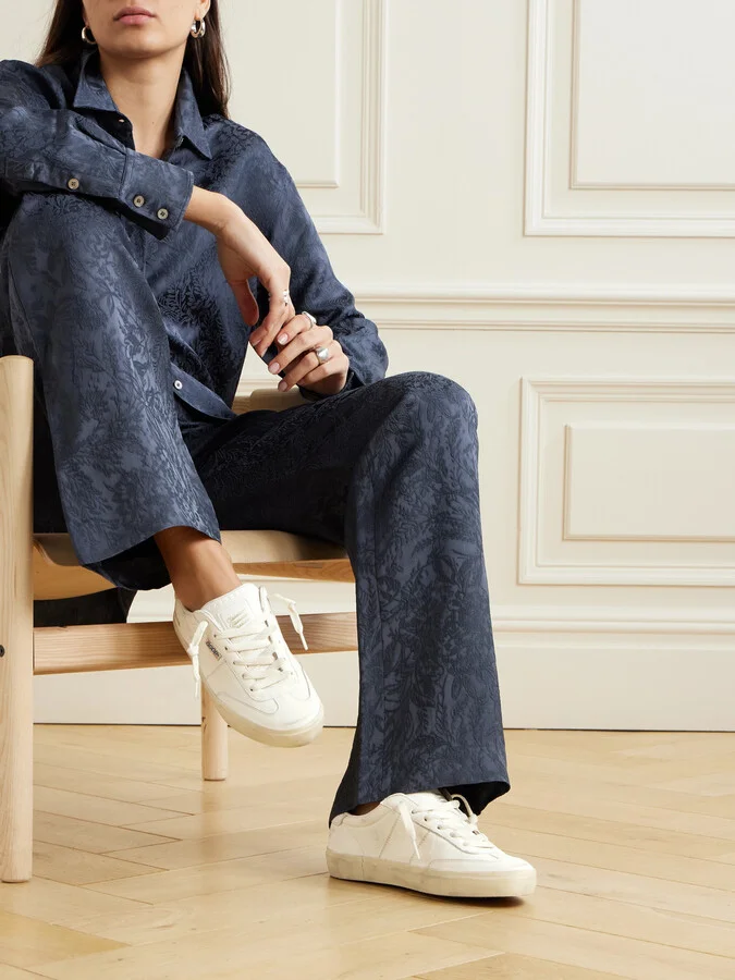 Golden Goose - Soul-star Logo-print Distressed Leather Sneakers - White - Image 2