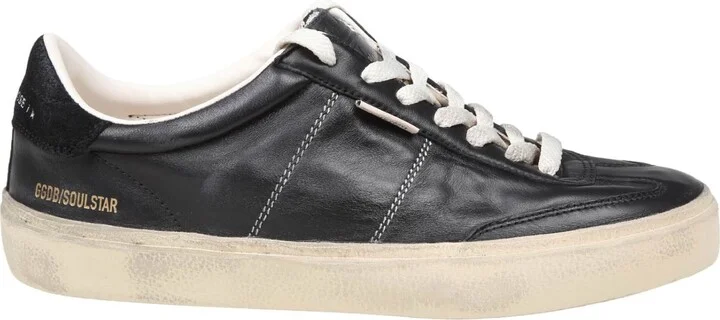 Golden Goose Soul Star Sneakers In Black Leather