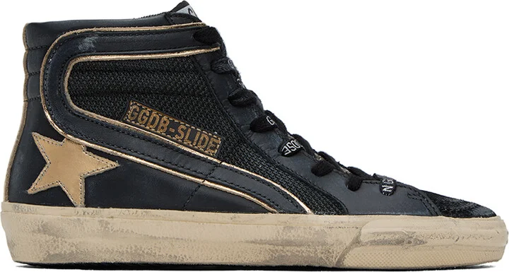 Golden Goose SSENSE Exclusive Black Slide Sneakers