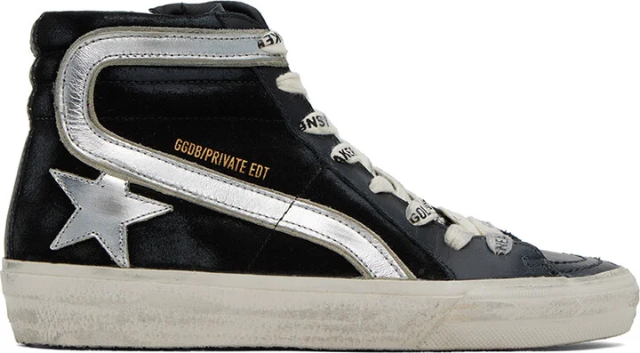 Golden Goose SSENSE Exclusive Black Slide Sneakers