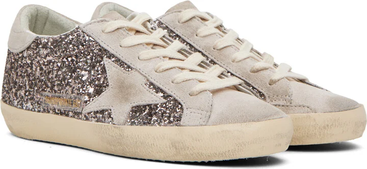 Golden Goose SSENSE Exclusive Gray Super-Star Sneakers - Image 4