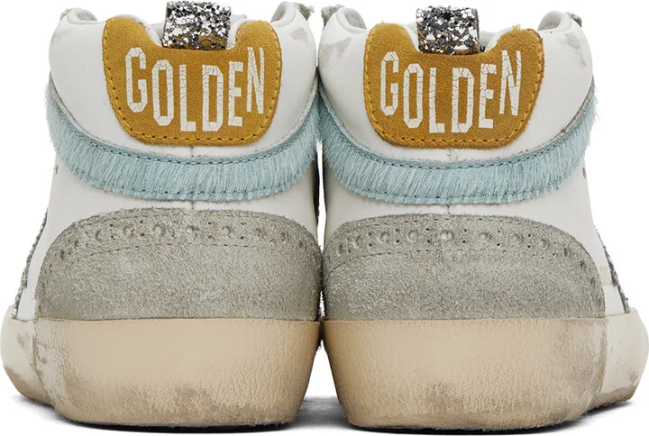 Golden Goose SSENSE Exclusive Off-White Mid Star Sneakers - Image 2