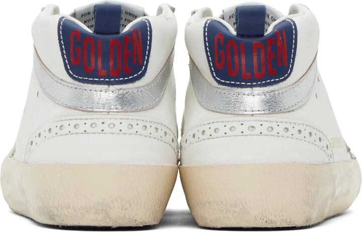 Golden Goose SSENSE Exclusive Off-White Mid Star Sneakers - Image 2