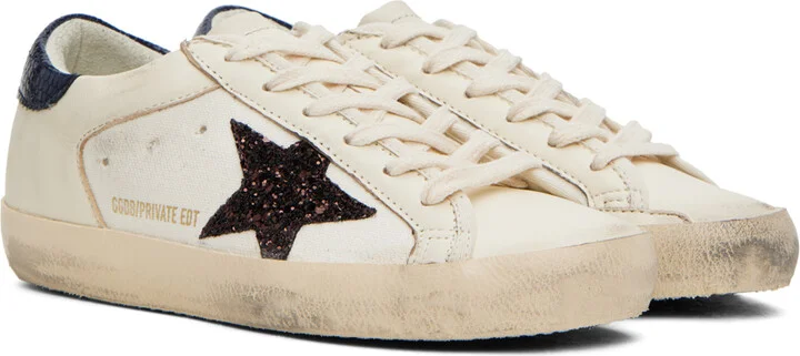 Golden Goose SSENSE Exclusive Off-White Super-Star Sneakers - Image 4