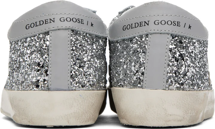 Golden Goose SSENSE Exclusive Silver Super-Star Classic Sneakers - Image 2