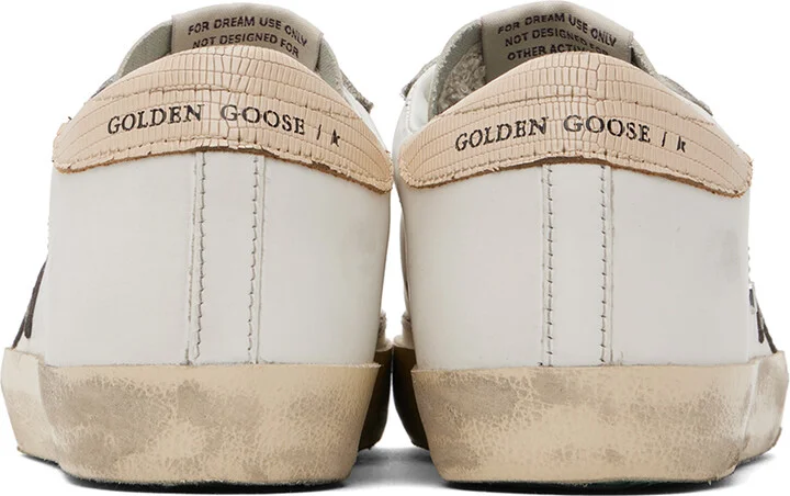 Golden Goose SSENSE Exclusive White & Beige Super-Star Sneakers - Image 2