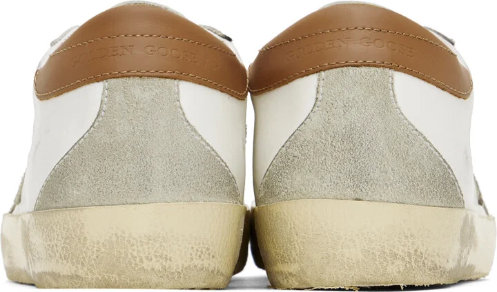 Golden Goose SSENSE Exclusive White & Brown Super-Star Classic Sneakers - Image 2