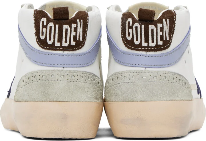 Golden Goose SSENSE Exclusive White Mid Star Sneakers - Image 2