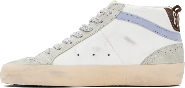 Golden Goose SSENSE Exclusive White Mid Star Sneakers - Image 3