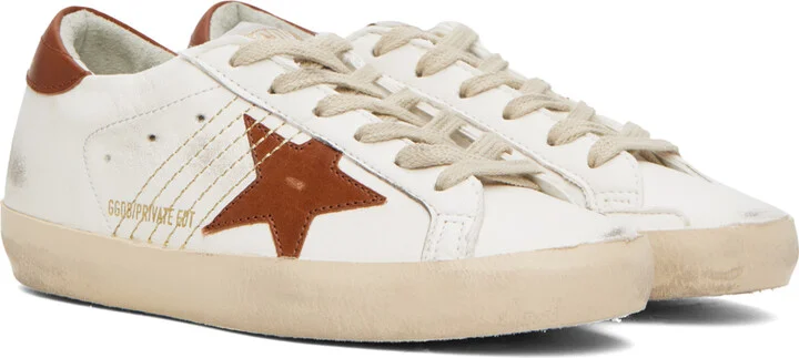 Golden Goose SSENSE Exclusive White Super-Star Sneakers - Image 4