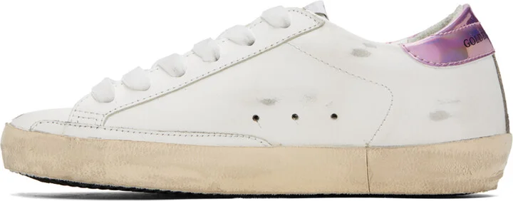 Golden Goose SSENSE Exclusive White Super-Star Sneakers - Image 3
