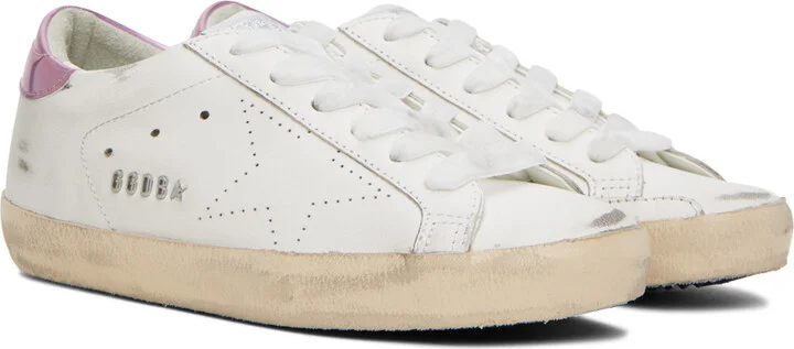 Golden Goose SSENSE Exclusive White Super-Star Sneakers - Image 4