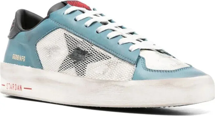Golden Goose "Stardan" Leather Upper With Net Sneakers Shoes - Image 4