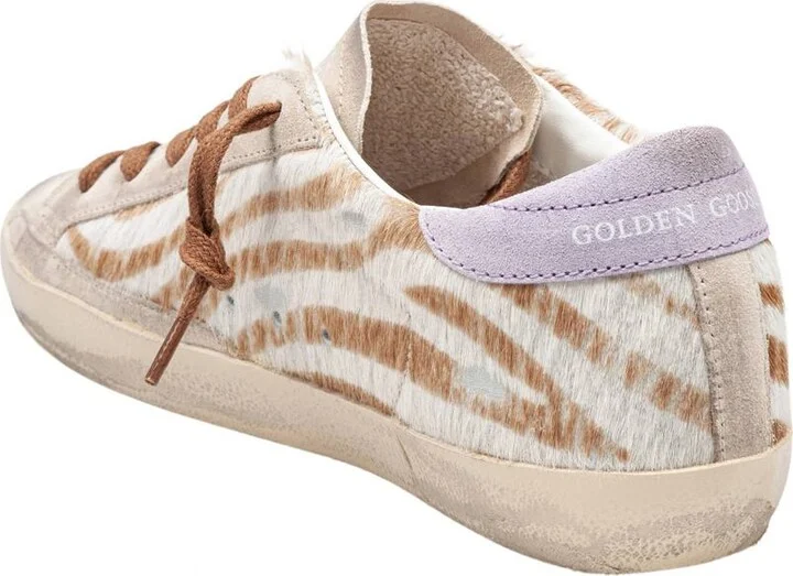 Golden Goose Suede And Ponyskin Sneakers - Image 4