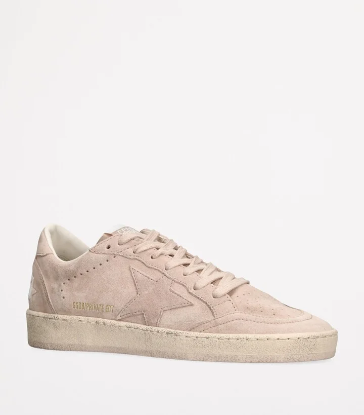 Golden Goose Suede Ball Star Low-Top Sneakers - Image 3
