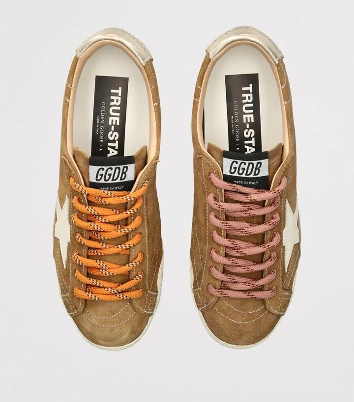 Golden Goose Suede-Leather True Star Sneakers - Image 4