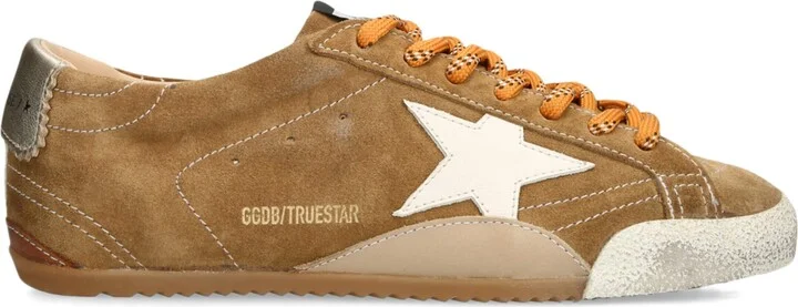 Golden Goose Suede-Leather True Star Sneakers
