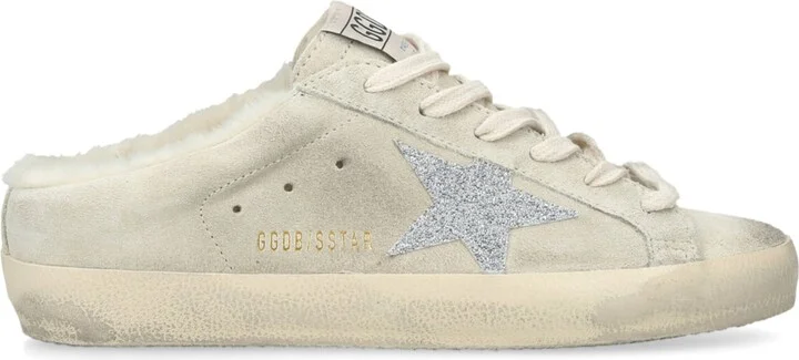 Golden Goose Suede Super-Star Sabot Sneakers