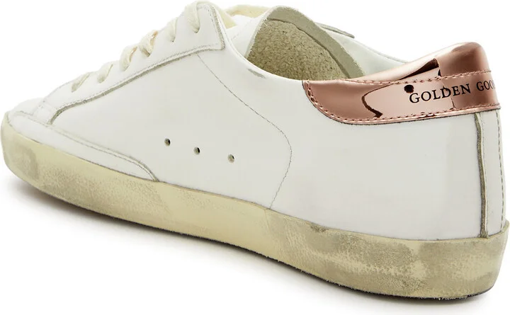 Golden Goose Super-star Distressed Leather Sneakers - Image 2