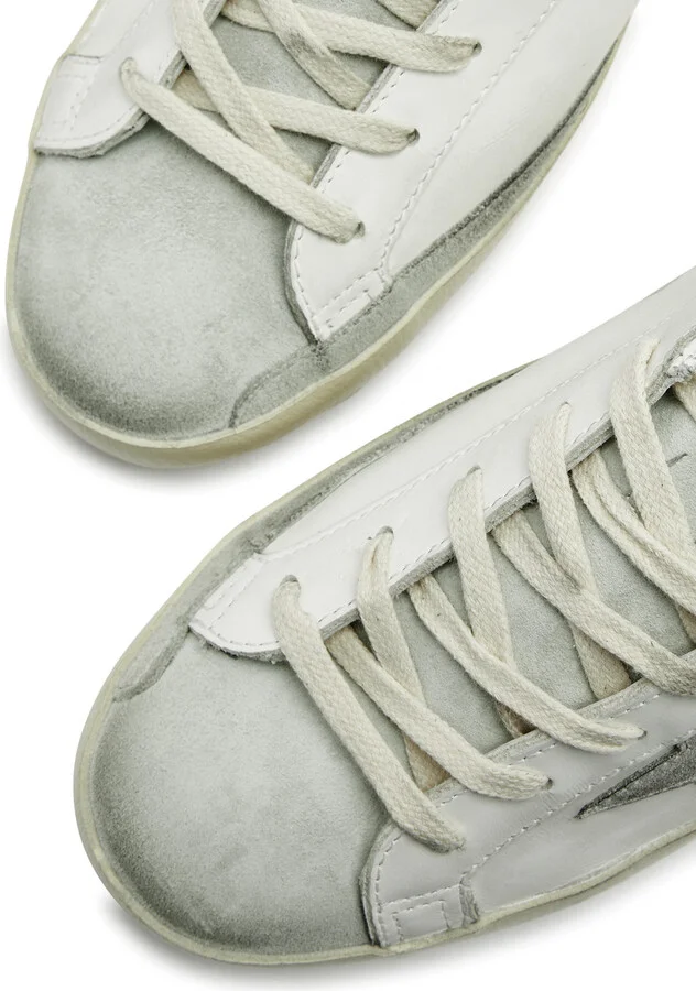 Golden Goose Super-star Distressed Leather Sneakers - Image 3