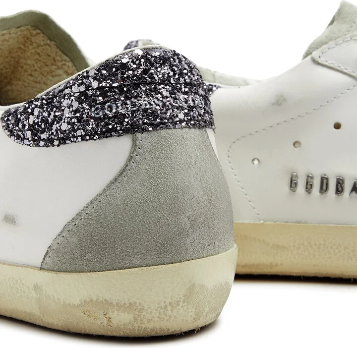 Golden Goose Super-star Distressed Leather Sneakers - Image 4