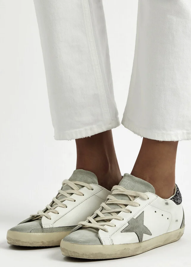 Golden Goose Super-star Distressed Leather Sneakers - Image 5