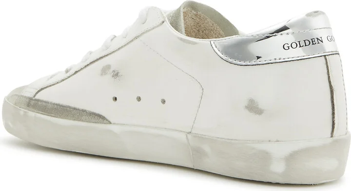 Golden Goose Super-star Distressed Leather Sneakers - Image 2