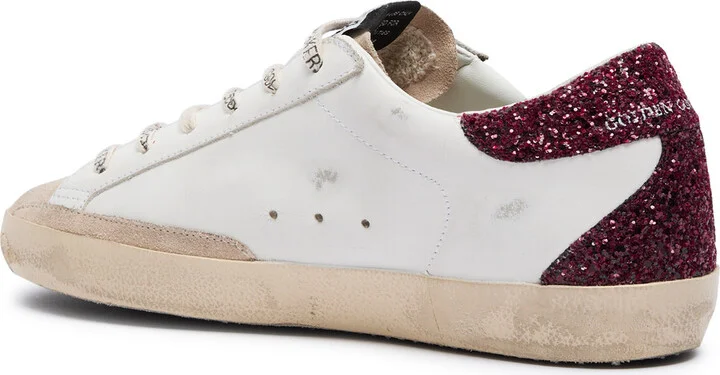 Golden Goose Super-star Distressed Leather Sneakers - Image 2